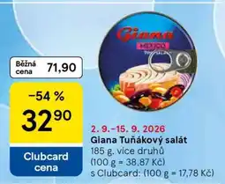 Tesco Giana Tuňákový salát nabídka