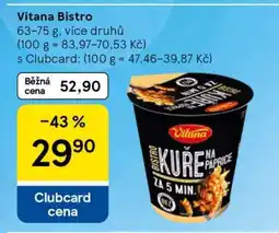 Tesco Vitana bistro nabídka