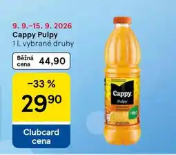 Tesco CAPPY PULPY nabídka