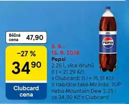 Tesco Pepsi nabídka