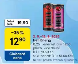 Tesco Hell Energy nabídka