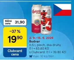 Tesco Budvar nabídka
