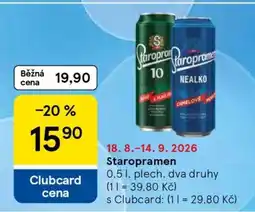 Tesco Staropramen nabídka