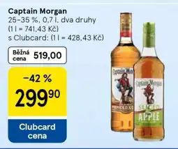 Tesco Captain Morgan nabídka