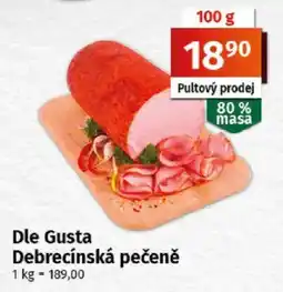 COOP TIP Dle Gusta Debrecínská pečeně nabídka