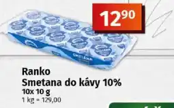 COOP TIP Ranko Smetana do kávy 10% nabídka