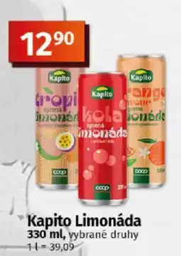 COOP TIP Kapito Limonáda nabídka