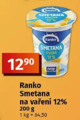 COOP TIP Ranko Smetana na vaření 12% nabídka