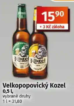 COOP TIP Velkopopovický Kozel nabídka