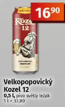 COOP TIP Velkopopovický Kozel 12 nabídka