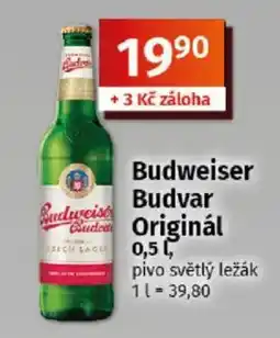 COOP TIP Budweiser Budvar Originál nabídka