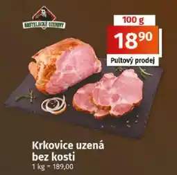 COOP TIP Kostelecké uzené Krkovice uzená bez kosti nabídka