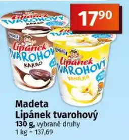 COOP TIP Madeta Lipánek tvarohový nabídka