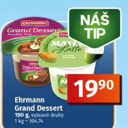 COOP TIP Ehrmann Grand Dessert nabídka