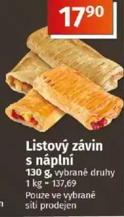 COOP TIP Listový závin s náplní nabídka