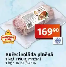 COOP TIP Vodránské kuře kuřecí roláda plněná nabídka