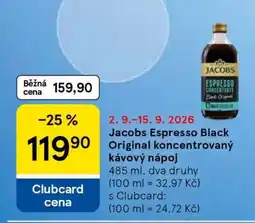 Tesco Jacobs Espresso Black Original koncentrovaný kávový nápoj nabídka