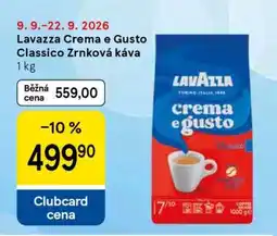 Tesco Lavazza Crema e Gusto Classico Zrnková káva 1 kg nabídka