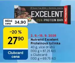Tesco Nutrend Excelent Proteinová tyčinka nabídka