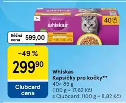Tesco Whiskas kapsičky pro kočky nabídka