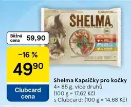 Tesco Shelma kapsičky pro kočky nabídka