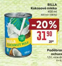 Billa BILLA Kokosové mléko nabídka