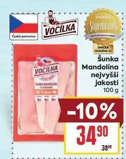 Billa Šunka Mandolina nejvyšší jakosti nabídka