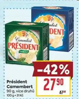 Billa Président Camembert nabídka