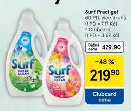 Tesco Surf prací gel nabídka