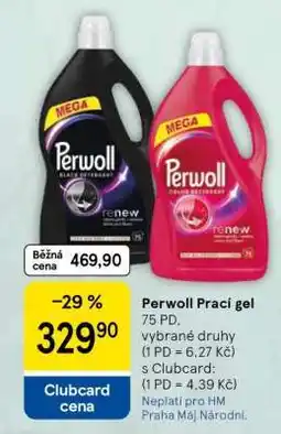 Tesco Perwoll prací gel nabídka