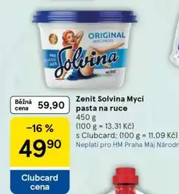 Tesco Zenit Solvina Mycí pasta na ruce nabídka