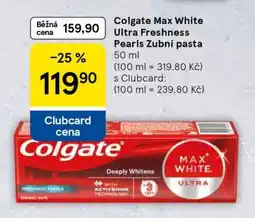 Tesco Colgate Max White Ultra Freshness Pearls Zubní pasta nabídka