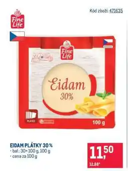 Makro Eidam plátky 30 % nabídka