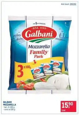 Makro Galbani mozzarella nabídka