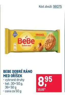 Makro BEBE DOBRÉ RÁNO MED OŘÍŠEK nabídka