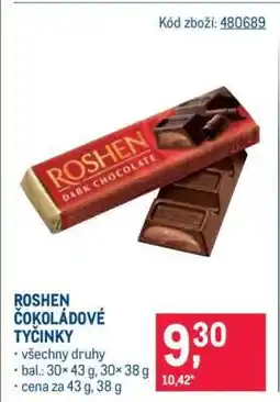 Makro Roshen Čokoládové tyčinky nabídka