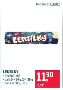 Makro Lentilky nabídka