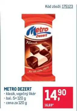 Makro Metro Dezert nabídka