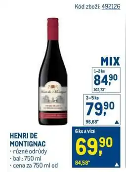 Makro HENRI DE MONTIGNAC nabídka