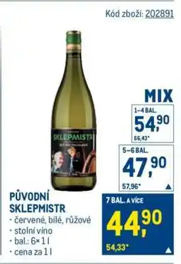 Makro Původní Sklepmistr nabídka