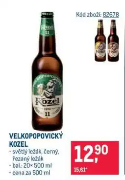 Makro Velkopopovický Kozel nabídka