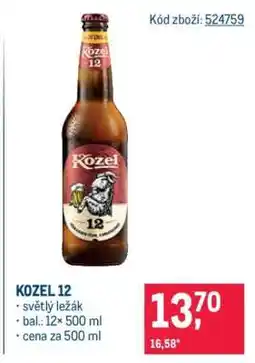 Makro KOZEL 12 nabídka