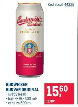 Makro Budweiser Budvar original nabídka