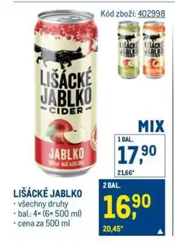Makro Lišácké jablko nabídka