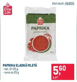 Makro Paprika sladká mletá nabídka