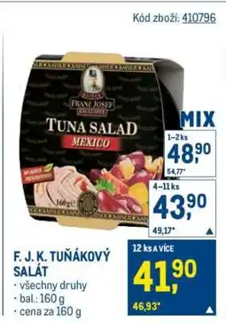 Makro F. J. K. TUŇÁKOVÝ SALÁT nabídka