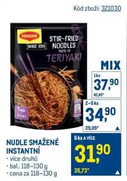 Makro NUDLE SMAŽENÉ INSTANTNÍ nabídka