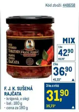 Makro F. J. K. SUŠENÁ RAJČATA nabídka