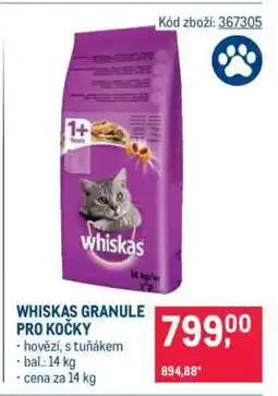 Makro Whiskas Granule pro kočky nabídka