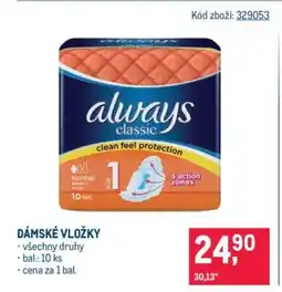Makro Dámské vložky nabídka